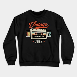 July 1972 - Limited Edition - Vintage Style Crewneck Sweatshirt